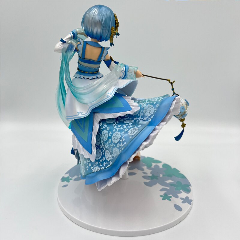 24cm Re: ZERO -Starting Life in Another World Anime Figure Rem Rem-Hanfu-Action Figure Ram Figure Collection Model Doll Toys