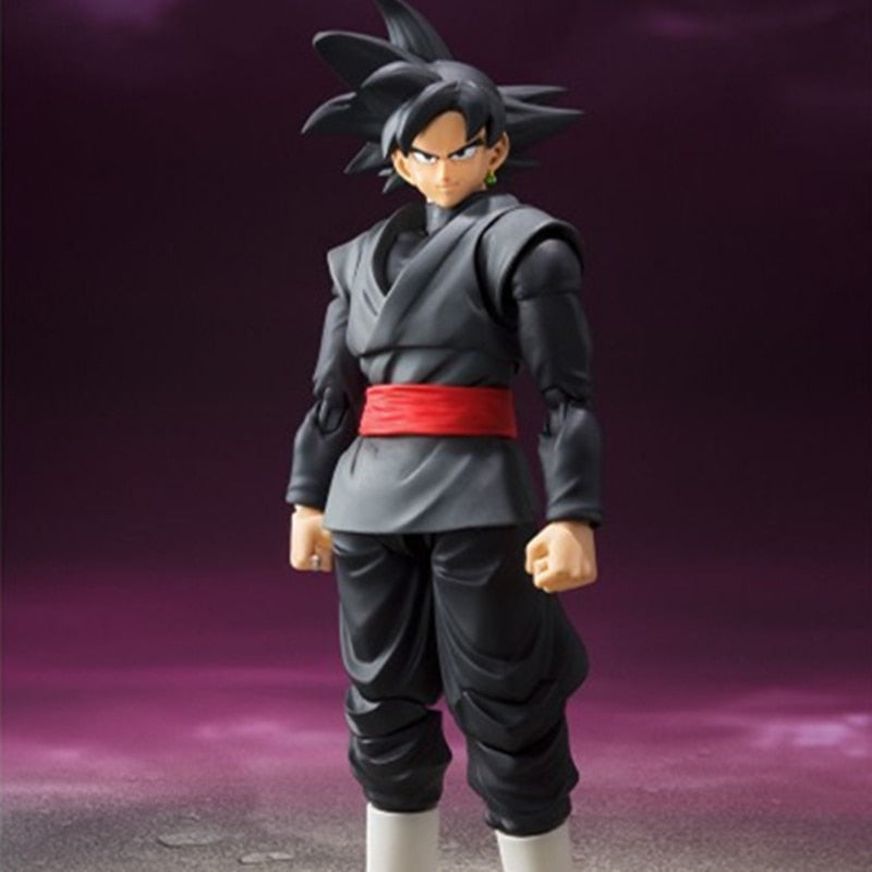 Anime Dragon Ball Assembled Super Saiyan Zamasu Goku Black SHF Figure Action Figurine PVC Model Decoration Statues Toy Gift