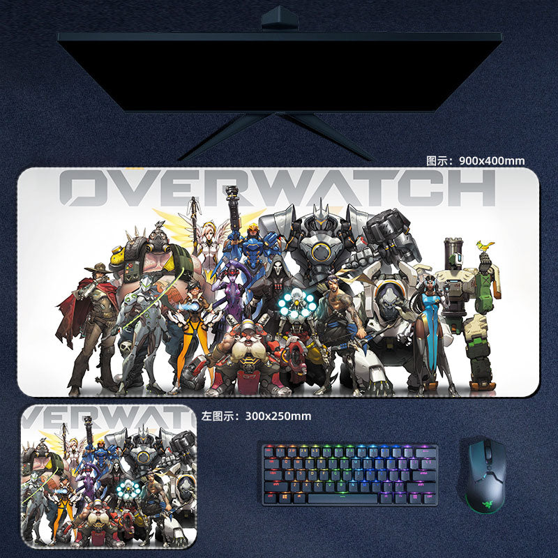 Gaming Overwatch Large Mouse Pad Dva Genji Hanzo Junkrat Mousepad Computer Laptop Gamer Pad PC Gaming Anime Accessories Desk Mat