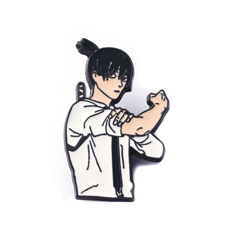 Chainsaw Man Badges Enamel Pin Brooch Cute Japanese Anime Lapel Pins for Backpacks Brooches Fashion Jewelry Accessories Gifts