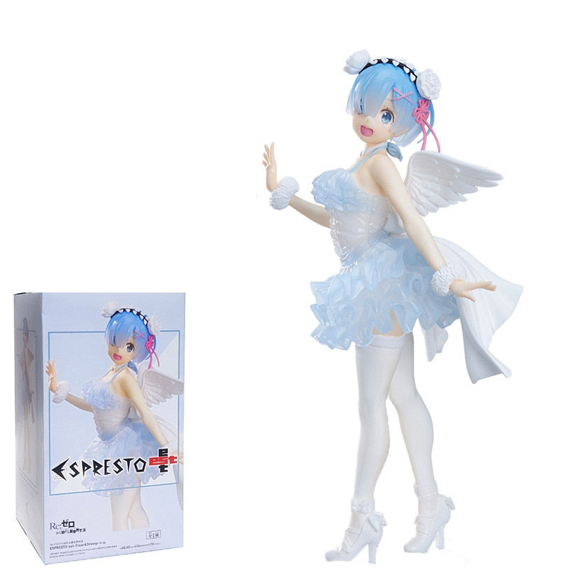 16cm Re: ZERO -Starting Life in Another World Anime Figure Angels Rem Demons Ram Action Figure Rem/Ram Figurine Model Doll Toys