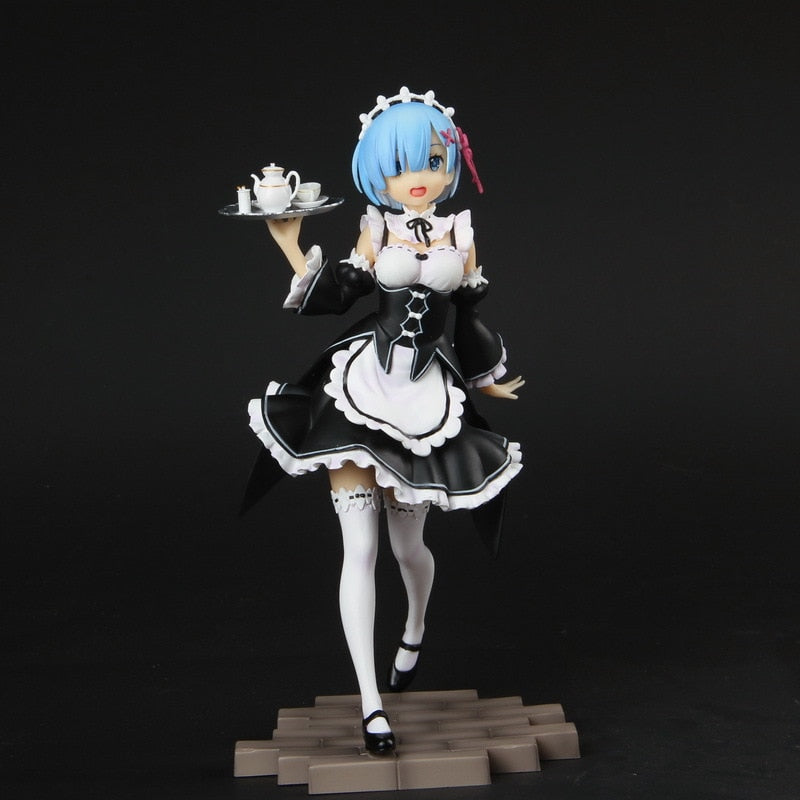 22.5CM Anime Figure Re: ZERO Starting Life in Another World Rem Anime Girl PVC Figure Model Toys Collection Doll Ornament Gifts