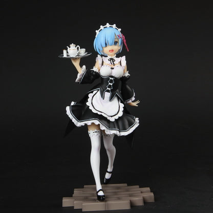 22.5CM Anime Figure Re: ZERO Starting Life in Another World Rem Anime Girl PVC Figure Model Toys Collection Doll Ornament Gifts