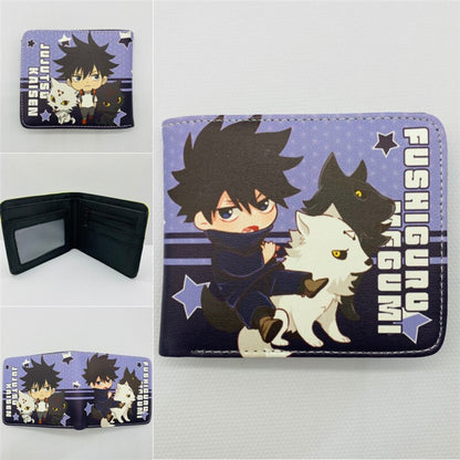 Anime Jujutsu Kaisen Wallet Fashion PU Leather Purse Itadori Yuji Fushiguro Megumi Cosplay Short Wallets Gift