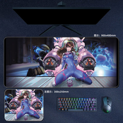 Gaming Overwatch Large Mouse Pad Dva Genji Hanzo Junkrat Mousepad Computer Laptop Gamer Pad PC Gaming Anime Accessories Desk Mat