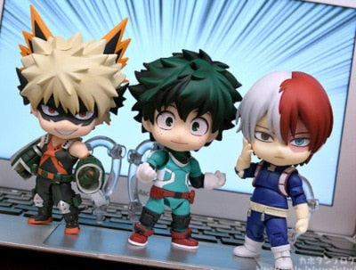 10CM My Hero Academia Anime Figure Midoriya Izuku Bakugou Katsuki Todoroki Shouto GSC Q Version PVC Action Figure Toys