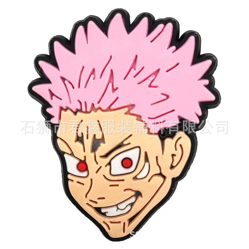 Jujutsu Kaisen Anime Removable Crocs Shoe Buckle Decoration Single Sale Wholesale Sneakers Accessories Decorations Boys Gifts