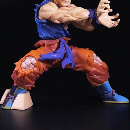 15.5CM Dragon Ball Anime Figure Battle Damage Shockwave Goku Manga Anime Statue PVC Action Figure Collection Model Toys Doll