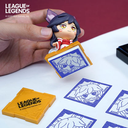 Blind Box Original League of Legends Ahri Yasuo Irelia Akali Yone Lee Sin Anime Figures Seal Toy Guess Bag Doll Model Girls Gifs