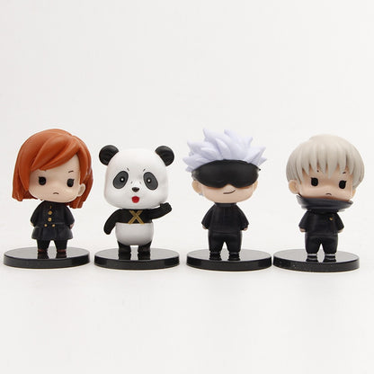 Anime Jujutsu Kaisen Figure Cute Version 8 Style Model Itadori Yuji Gojo Satoru Pvc Action Figure Modle Toys Kids Birthday Gifts