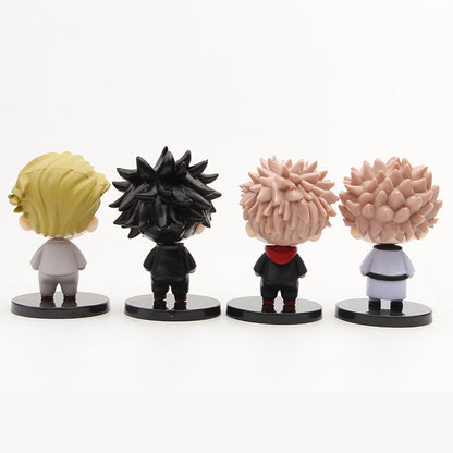 Anime Jujutsu Kaisen Figure Cute Version 8 Style Model Itadori Yuji Gojo Satoru Pvc Action Figure Modle Toys Kids Birthday Gifts