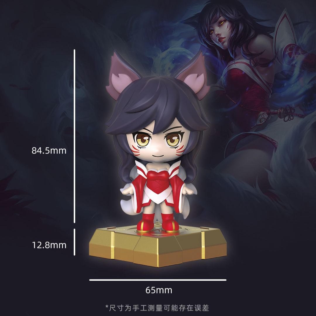 Blind Box Original League of Legends Ahri Yasuo Irelia Akali Yone Lee Sin Anime Figures Seal Toy Guess Bag Doll Model Girls Gifs