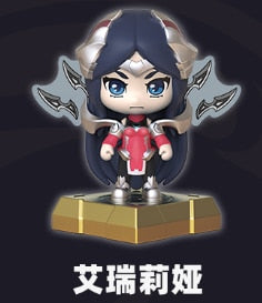 Blind Box Original League of Legends Ahri Yasuo Irelia Akali Yone Lee Sin Anime Figures Seal Toy Guess Bag Doll Model Girls Gifs