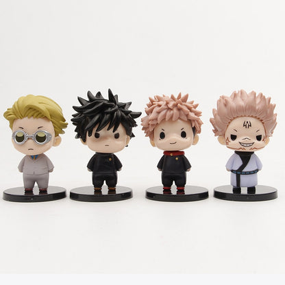 Anime Jujutsu Kaisen Figure Cute Version 8 Style Model Itadori Yuji Gojo Satoru Pvc Action Figure Modle Toys Kids Birthday Gifts