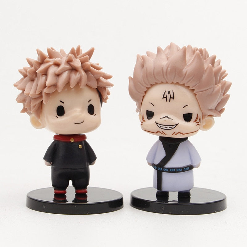 Anime Jujutsu Kaisen Figure Cute Version 8 Style Model Itadori Yuji Gojo Satoru Pvc Action Figure Modle Toys Kids Birthday Gifts