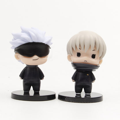 Anime Jujutsu Kaisen Figure Cute Version 8 Style Model Itadori Yuji Gojo Satoru Pvc Action Figure Modle Toys Kids Birthday Gifts