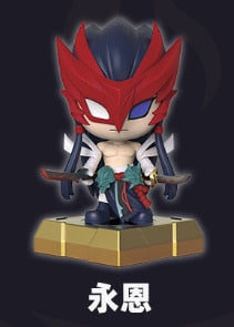 Blind Box Original League of Legends Ahri Yasuo Irelia Akali Yone Lee Sin Anime Figures Seal Toy Guess Bag Doll Model Girls Gifs